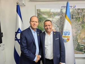 שר הכלכלה מר ניר ברקת הגיע היום לפגישה עם ראש המועצה, אילן ירימי.